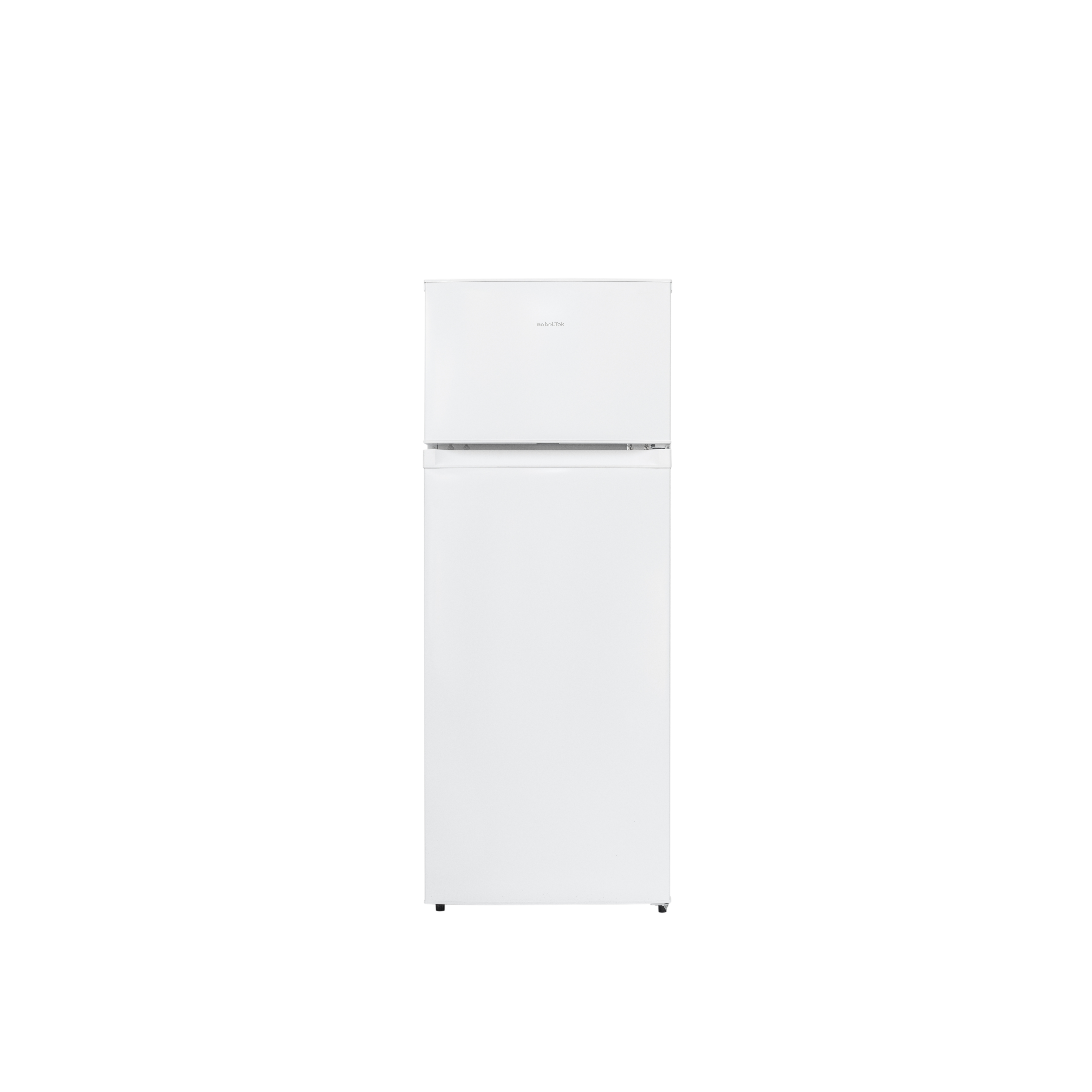 Frigidere - Frigider cu 2 usi Nobeltek Static, congelatorul sus, volum net 210 (168+42) litri, clasa E, Alb
