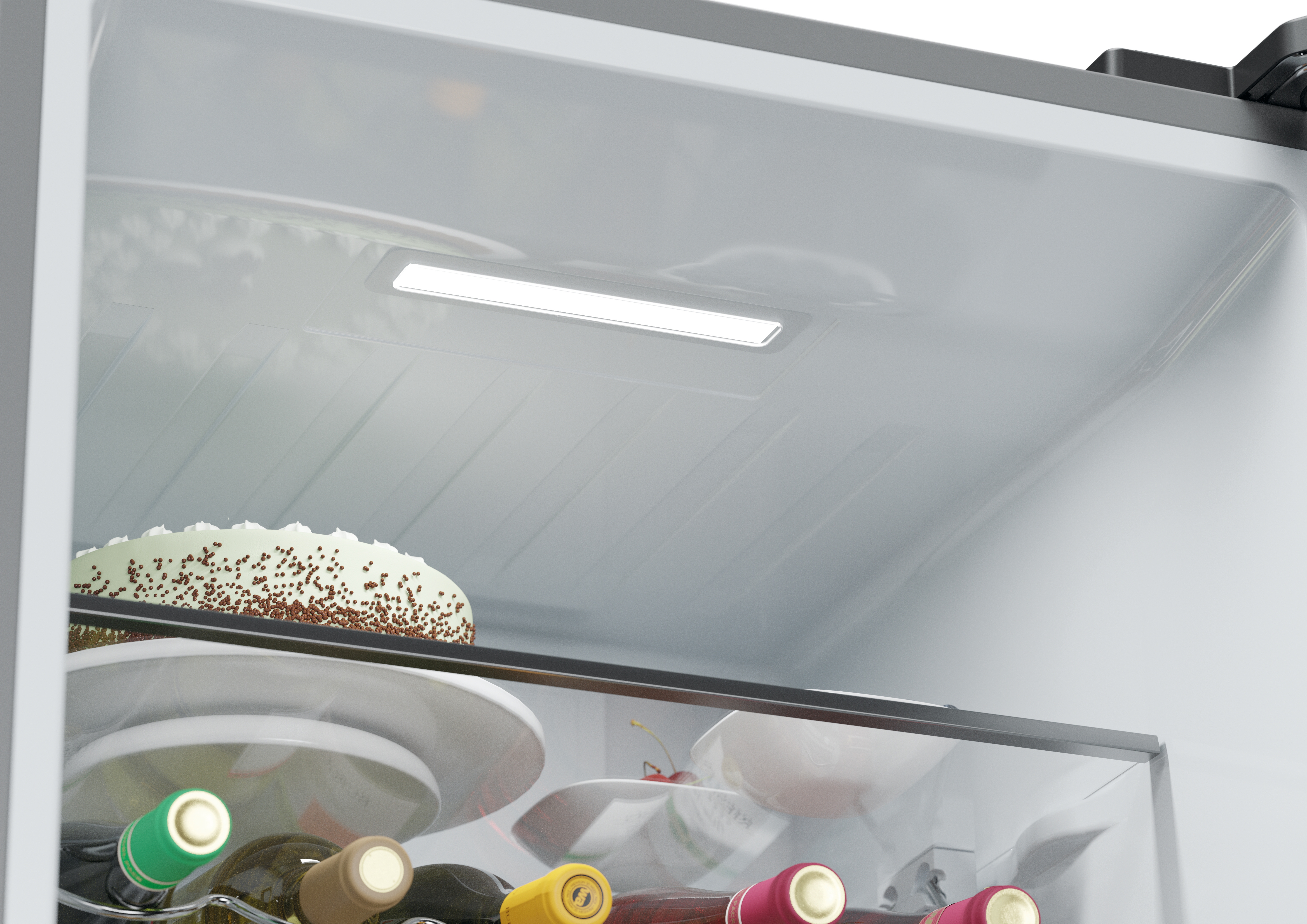 Combina frigorifica Haier 3D 60 Seria 5,, 360 l, Clasa D, No Frost, Afisaj Electronic, Iluminare LED, H 185 cm Argintiu [3]
