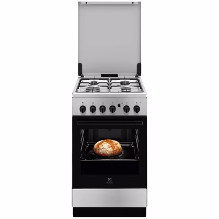 Marelvi - Aragaz ELECTROLUX gaz, 4 arzatoare, Gaz, L 50 cm, Grill, inox