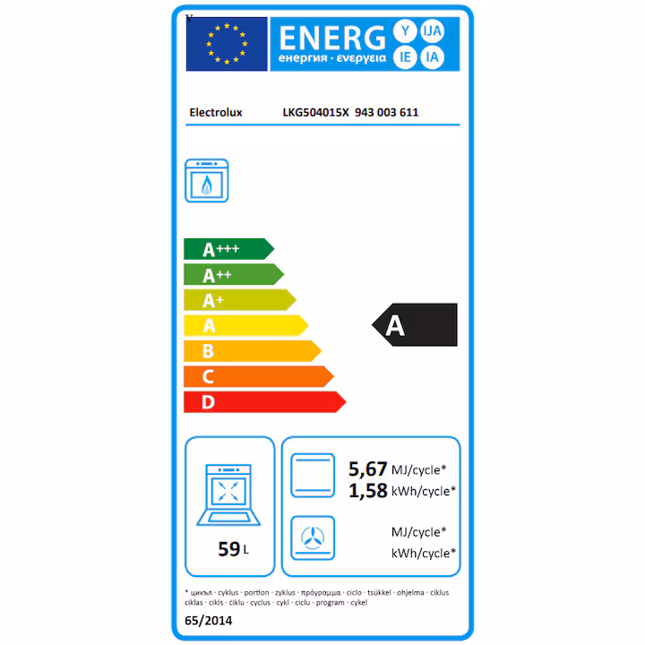 Aragaz ELECTROLUX gaz, 4 arzatoare, Gaz, L 50 cm, Grill, inox [2]