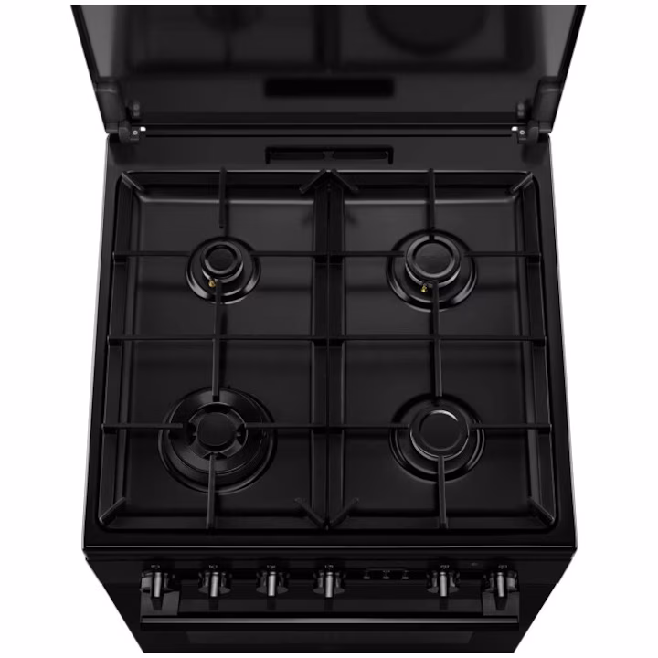 Aragaz ELECTROLUX, mixt, SteamBake, 4 arzatoare, Gaz + Electric, L 60 cm, Grill, negru [2]