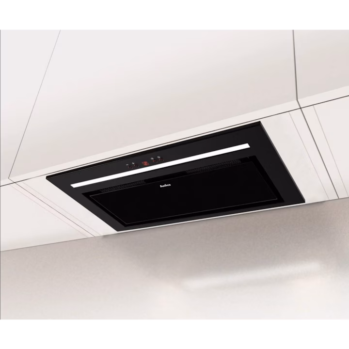 Hota incorporabila Amica, tip box, total incorporabila, 60 cm, 1 motor, 3 trepte de viteze, 652 m3/h debit maxim, 63 dB, rama din aluminiu, corp din otel vopsit, iluminare led, telecomanda, negru [7]