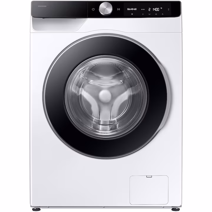 Marelvi - Masina de spalat rufe slim Samsung, 9kg, Clasa A, 1400rpm, AI Control, AI Wash, Auto Dispense, AI Ecobubble, Super Speed 39, Space Max, Hygiene Steam, Digital Inverter Motor, Display, Alb