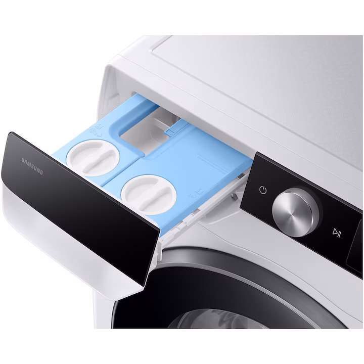 Masina de spalat rufe slim Samsung, 9kg, Clasa A, 1400rpm, AI Control, AI Wash, Auto Dispense, AI Ecobubble, Super Speed 39, Space Max, Hygiene Steam, Digital Inverter Motor, Display, Alb [2]