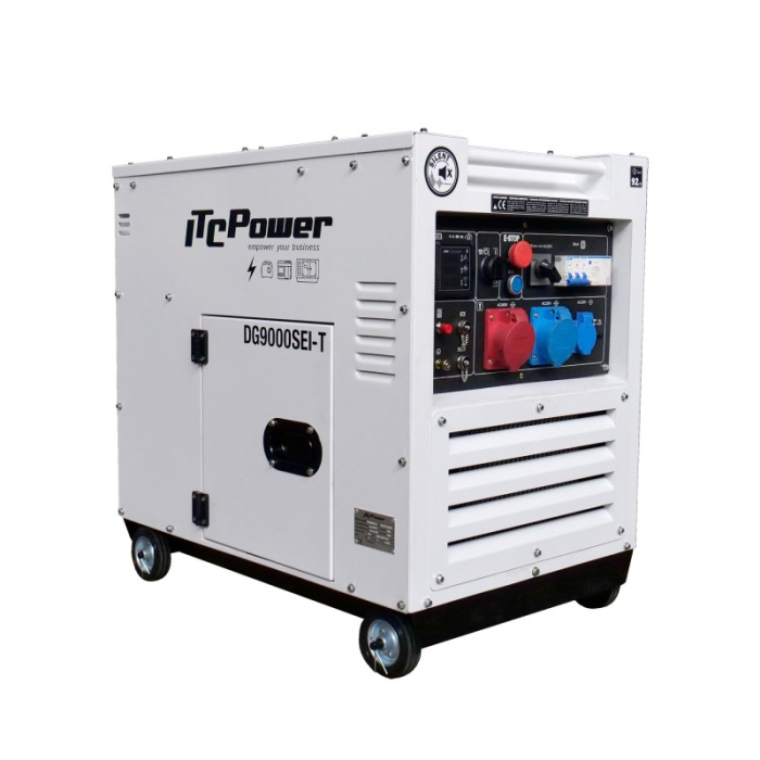 Generator Diesel Inverter Insonorizat, ITC Power DG9000SEi-T, Monofazat/Trifazat, 8.1 kVA / 6.5 kW, 230V/400V, Motor 11 CP, Pornire Electrica, AVR, Euro 5 [4]