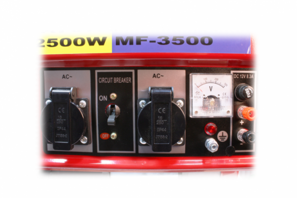 Generator de curent pe benzina Micul Fermier, MF-3500, 2800W, 4Cp monofazat, benzina, alerta nivel ulei, protectie suprasarcina, autonomie 6 ore, 2 ulei motor 0.6L [10]