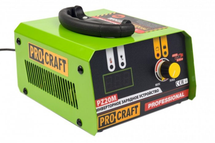 Incarcator invertor auto PROCRAFT PZ20M, Afisaj digital, 20A, 330W, Voltaj 12/5 [3]