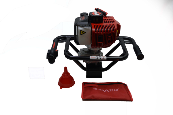 Set Motoburghiu Micul Fermier, 2 CP cu reductor + Burghiu de facut gauri in pamant 80x800 mm [6]