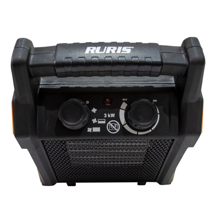 Aerotermă electrică VULCANO 300S, 3000W, 3 trepte putere, 220-240V, debit aer 322 mc/h, încălzire rapidă, compactă [5]