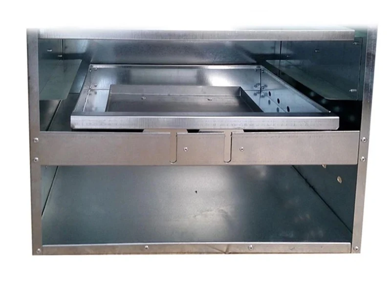 AFUMATOARE DIN TABLA ZINCATA CU GEAM ##74102 [6]