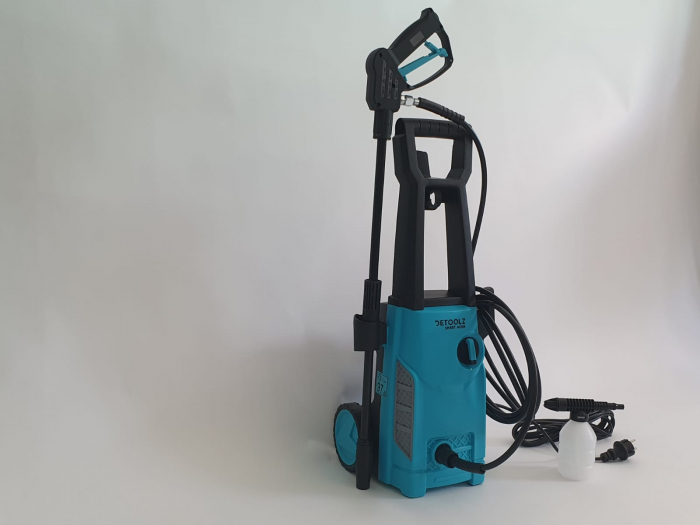PACHET -  Aparat de spalat cu presiune DETOOLZ, presiune 105 bari, putere 1400W, debit maxim 6.8 l/min, DZ-CI107  + Furtun gradina BLUEBOS PLUS 1/2" (14 mm) 20m, set duze de conectare - DETOOLZ [7]