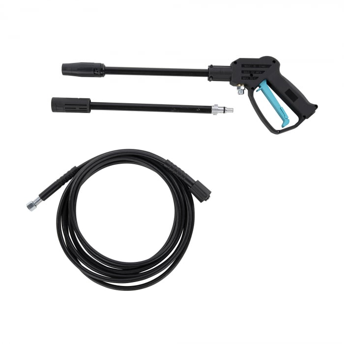 PACHET - Aparat de spalat cu presiune DETOOLZ, presiune 135 bari, putere 1600 W, debit maxim 6.8 l/min, DZ-CI108 + Furtun gradina BLUEBOS PLUS 1/2" (14 mm) 20m, set duze de conectare [11]