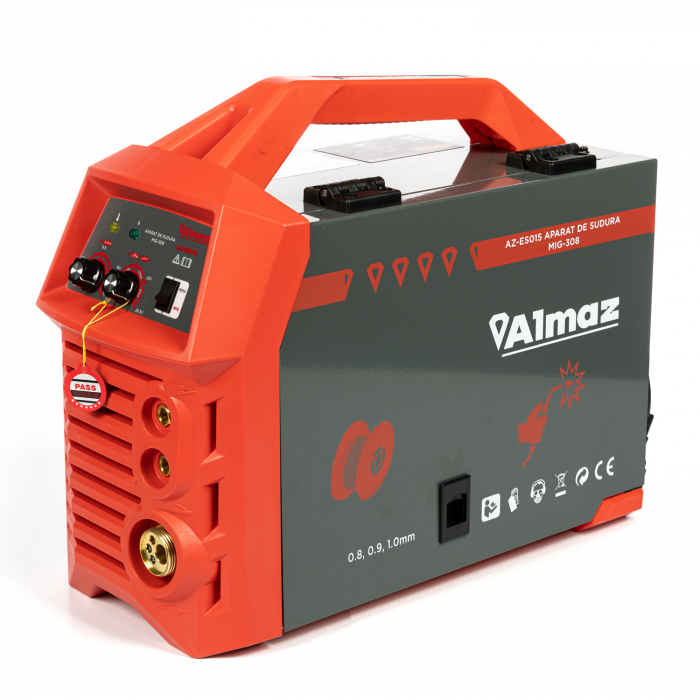 Aparat de sudura MIG-308, AlmazAZ-ES015, amperaj 308 A, cu electrozi pana la 4mm, sarma 1.2 mm [6]