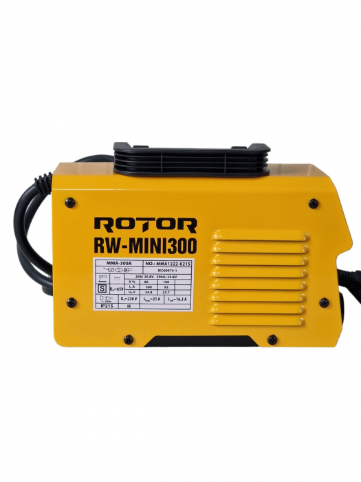Aparat de sudura tip invertor Rotor RW-MINI300, 300A, diametru electrozi 1.6-4mm [3]