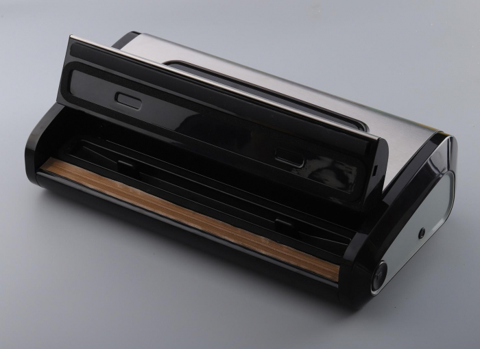 Aparat de vidat si sigilat Heinner HAV-165BKSS, vidare uscata/ umeda, pompa si sigilare dubla, sistem racire banda sigilare, furtun pentru caserole, cutter incorporat, compatibil cu pungi latime 32 cm [3]