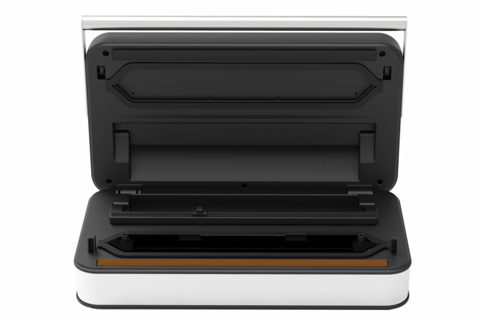 Aparat de Vidat și Sigilat Heinner ProGuard Line HAV-YA15020SS, 150 W, 20 L/min, 0,85 Bar, Pompă Dublă, Display Digital, Control Tactil, Cutter Integrat, Inox/Negru [4]