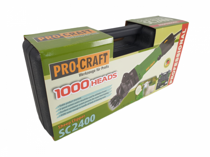 Aparat tuns oi Procraft SC2400 de mana, 350 W, 2400 RPM, 76 mm, Electric Variator viteza [7]