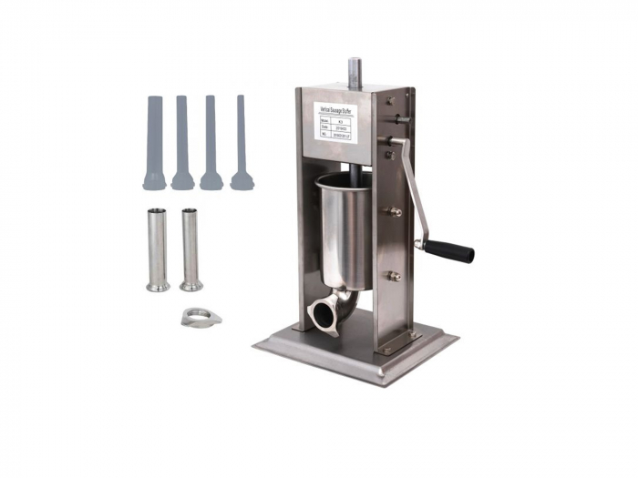 Aparat umplut carnati, Elefant ML-S3, mecanic, inox integral, 3 Kg + 6 Palnii [4]