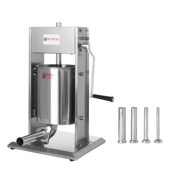 Aparat Umplut Cârnați Hendi Profi Line, Inox, Profesional, 3L, Manual, 3 Pâlnii Incluse [1]