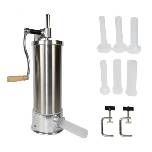 Aparat vertical de umplut carnati, 5 kg, metal/inox, 6 palnii, Elefant KY2010 [1]