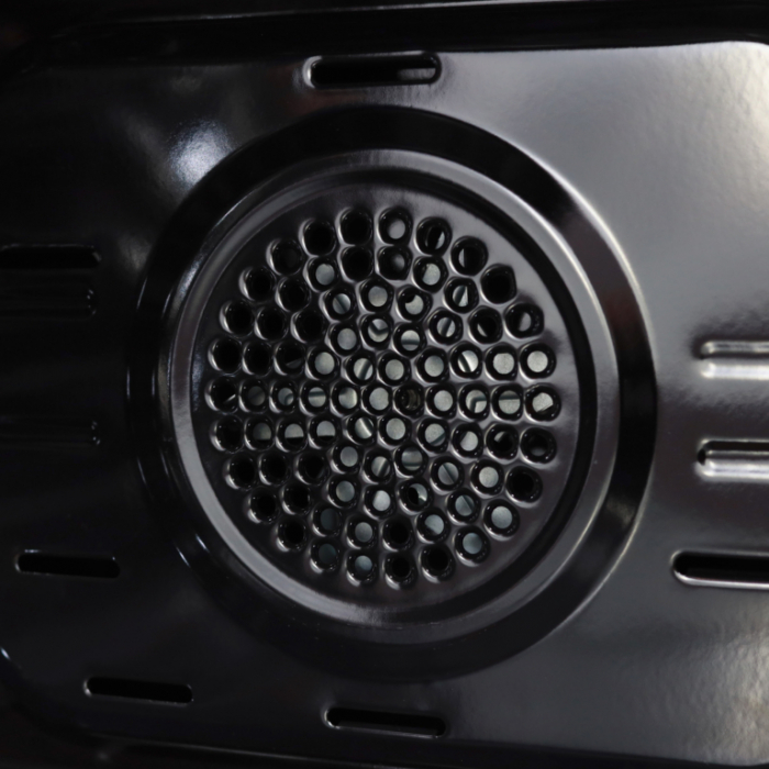 Aragaz electric / gaz Samus SM663AENS Inox, 4 arzatoare pe gaz, 1 arzator Wok, cuptor electric, 7 functii, grill, ventilator, aprindere electrica plita, timer digital, Argintiu [5]