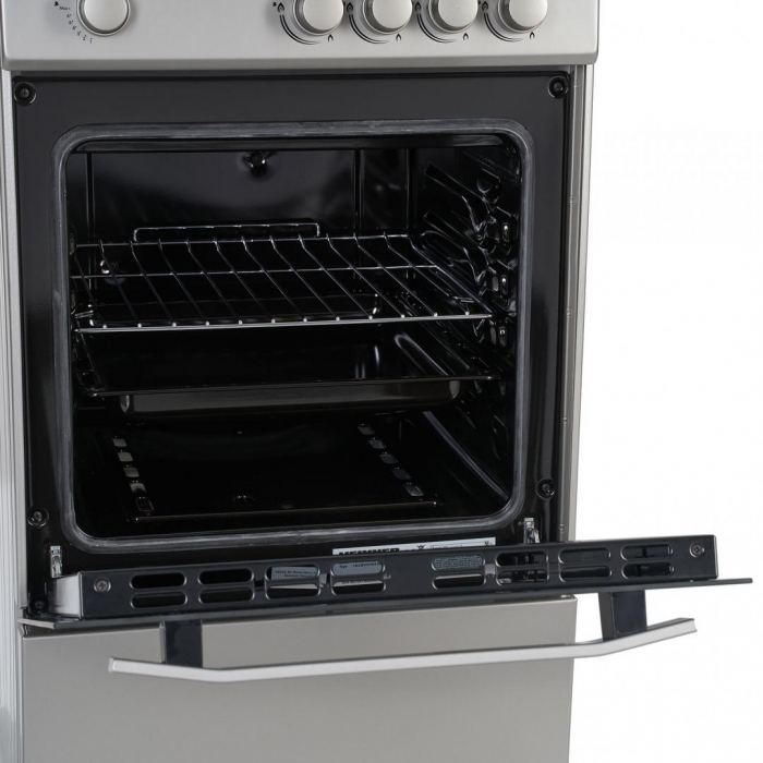 Aragaz Heinner HFSC-V50SL, 4 arzatoare, Gaz, Dispozitiv de siguranta plita/cuptor, 50 cm, Silver + Butelie GPL 26 L [4]