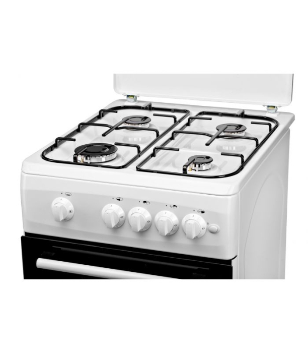 Aragaz LDK 5060 A WH RMV, Gaz, 4 Arzatoare, Siguranta, Aprindere electrica, Capac metalic, 50 x 60 cm, Alb [4]