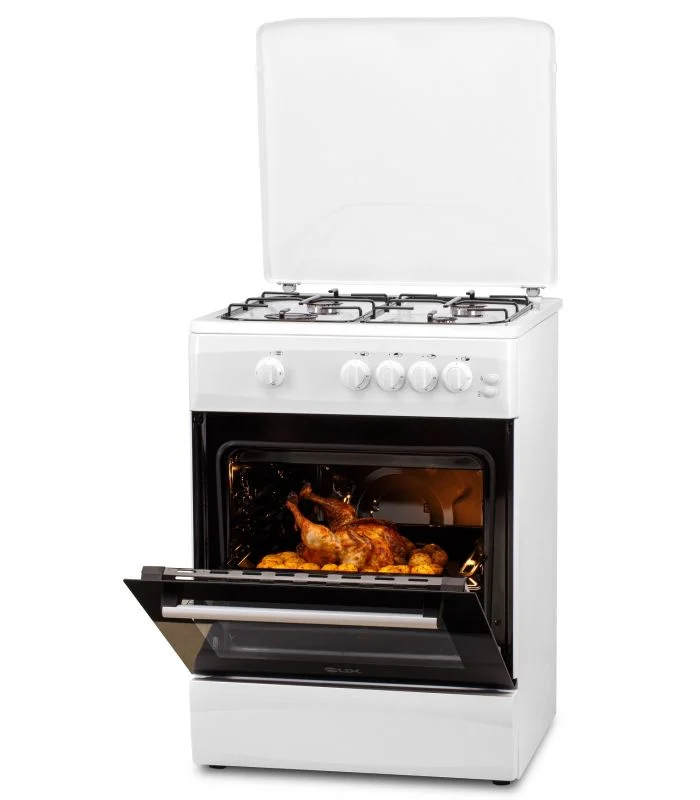 Aragaz LDK 6060 GRAI WH RMV, 4 Arzatoare, Siguranta, Grill, Rotisor, Iluminare, Capac metalic, 60 x 60 cm, Alb [4]
