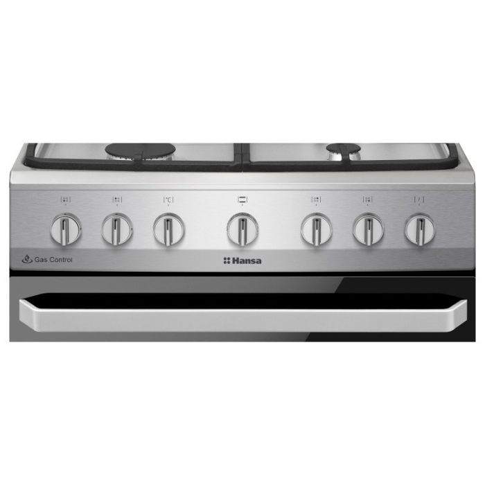 Aragaz mixt Hansa, cuptor electric, 60 cm, 4 arzatoare, steam cleaning, programator, 8 functii, grill, ventilator, aprindere electrica, siguranta, sertar depozitare, cu capac metalic, 62 L, clasa A, i [5]