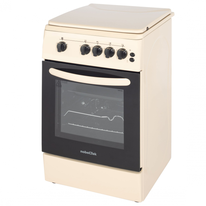 Aragaz NobelTek NLT 5603B/G1, Gaz, Grill, Rotisor, Aprindere electrica, Iluminare cuptor, 50 x 60 cm, Bej [4]