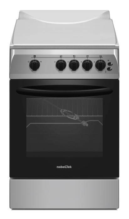 Aragaz NobelTek NLT 5603IX/G1, Gaz, Grill, Rotisor, Aprindere electrica, Iluminare cuptor, 50 x 60 cm, Silver [1]