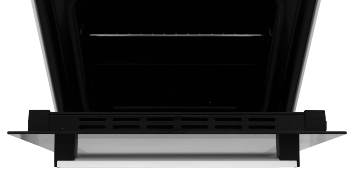 Aragaz pe gaz 50x50 cm, 4 arzătoare, cuptor 49 L, inox & argintiu, siguranță plită + cuptor [5]