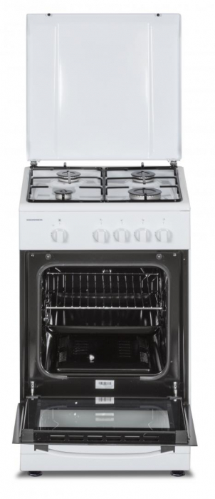 Pachet - Aragaz pe gaz Heinner HFSC-SME50WH, 50X50 cm, 4 arzatoare, duze GPL incluse, tava si gratar cromat, ALB + Hota traditionala CH-400 + Butelie GPL 26 L [9]