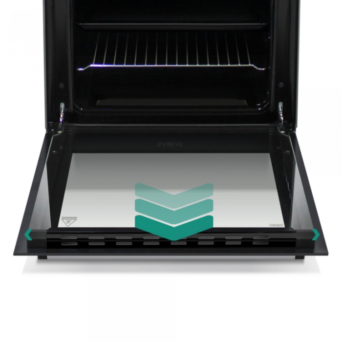 Pachet - Aragaz pe gaz Samus SM664BPGS, 4 arzatoare, cuptor pe gaz, 1 arzator Wok, aprindere electrica, dispozitiv siguranta plita si cuptor, timer, grill, Antracit + Butelie GPL 26L, Ceas Regulator, [5]