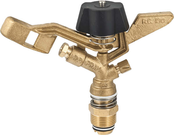 Aspersor cu impact din alama cu trepied, 3/4, raza 360°, 2 duze [2]