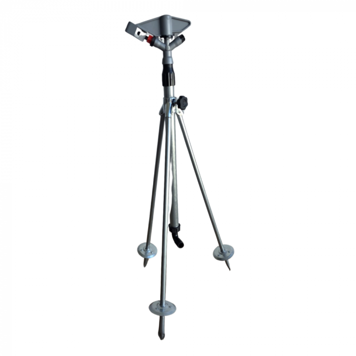 Aspersor cu impact din plastic, trepied telescopic, 1 tol, duza 6,5 mm, raza 360° [3]