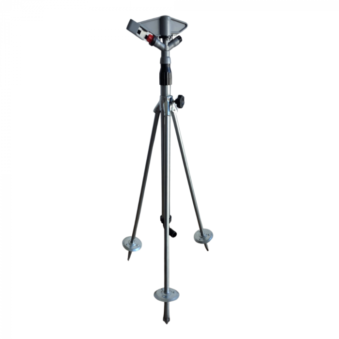 Aspersor cu impact din plastic, trepied telescopic, 1 tol, duza 6,5 mm, raza 360° [4]