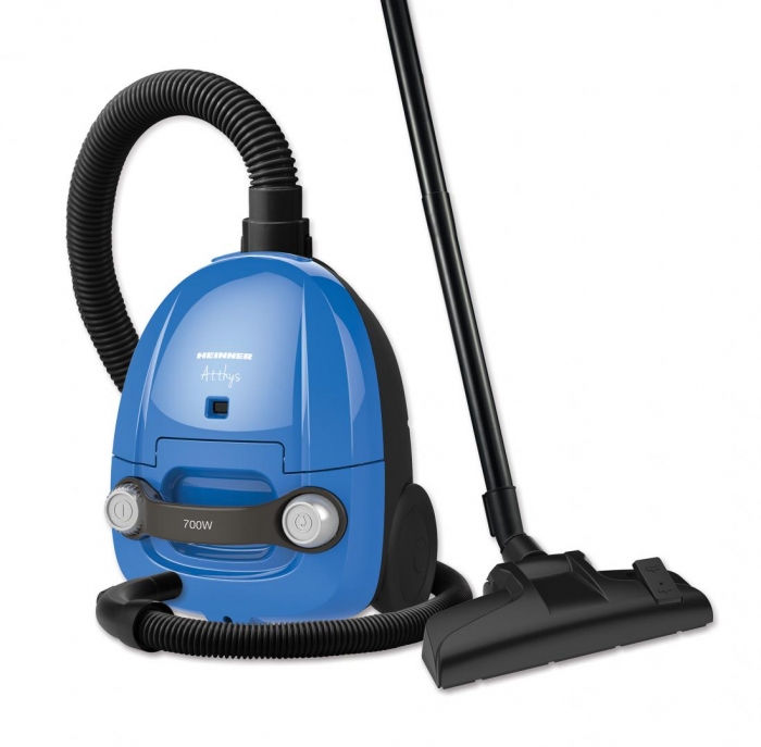 Aspirator cu sac Heinner HVC-M700BL, 700 W, sac hartie, 1.5 L, Albastru [1]