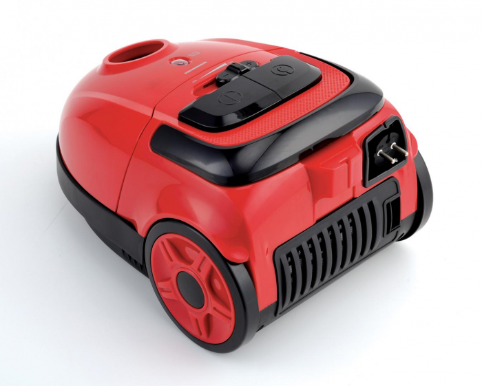 Aspirator cu sac Heinner HVC-VB750RD, putere 750W, putere de aspirare 180W, sac textil 1.6 L, control variabil al puterii, Rosu [4]