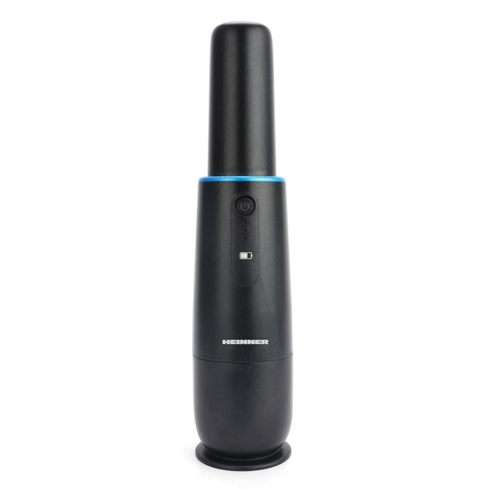 Aspirator de mana Heinner Blackstone HHVC-D7.2BK, 70 w, acumulator li 7.2v, putere absorbtie 5 kpa, indicator led, capacitate recipient praf 50 ml, autonomie 12 min, durata incarcare 3 ore, adaptor US [3]