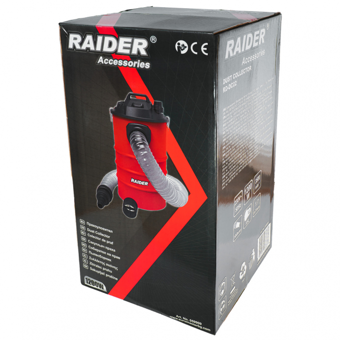 Aspirator de pref, putere 1200W, capacitate 55L, RD-DC02 Raider Power [4]