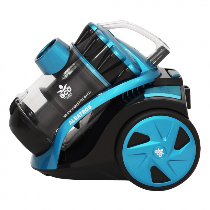 Aspirator fara sac Albatros Urban 90 Eco, Putere 900 W, Filtru HEPA, Recipient 2 L, Negru/Turcoaz [2]