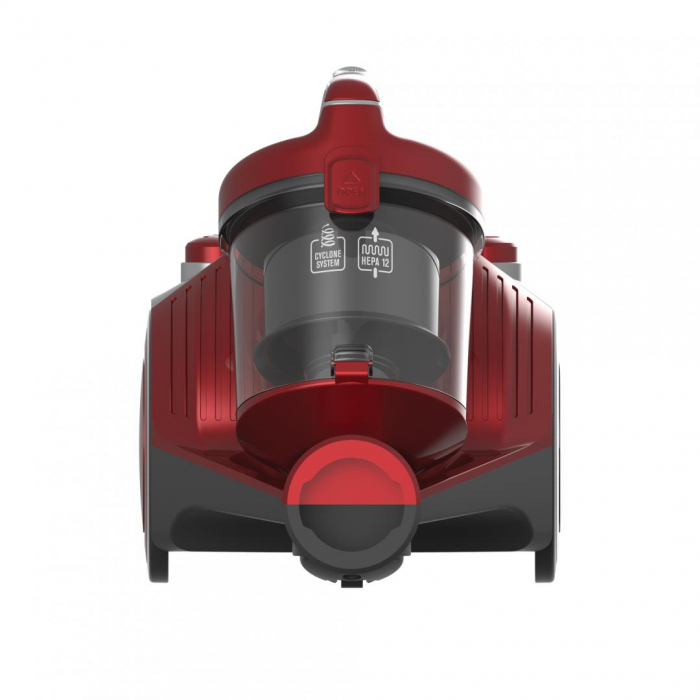 Aspirator fara sac Heinner HVC-MC700RD, 700 W, Filtrare ciclonica, Filtru Hepa 12, Rosu [3]