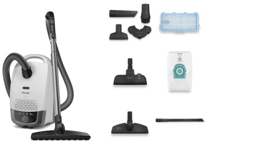 Aspirator Miele cu sac, Guard S1 Parquet Flex BRWS alb, buton rotativ cu 4 trepte, tub de aspirare EasyLock, sac 3.5l, cablu 7.5 m [12558600] [2]