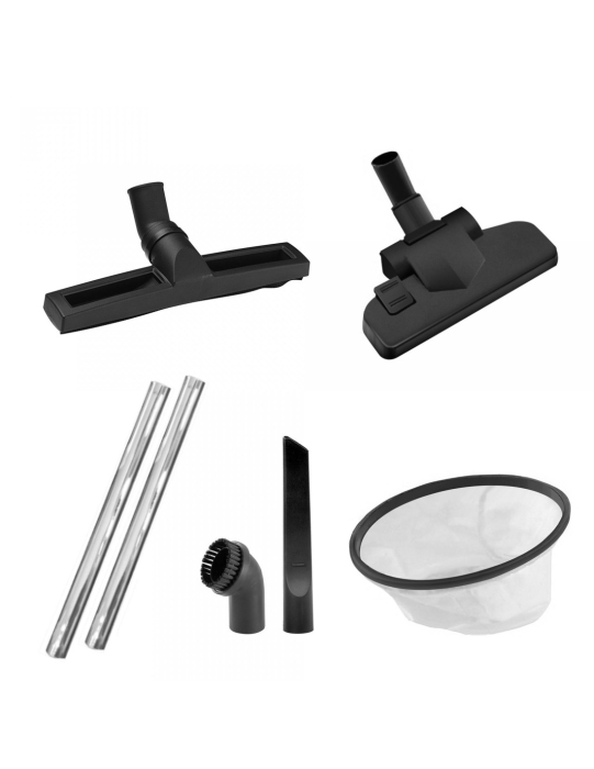 Aspirator Multifunctional Limpio LWD-60X Umed-Uscat, 60L, 2400W, 2 Motoare, 21 kPa, cu Sac, Suflare, Inox [2]