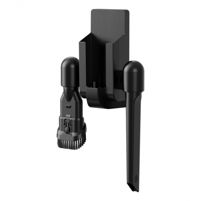 Aspirator vertical Samus Hurricane Max Pro, ciclonic, aspirare uscata, pentru uz casnic si auto, filtru Hepa + inox, 0.8 litri,  perie electrica rotativa cu LED-uri, 3 trepte de putere, Rosu [15]