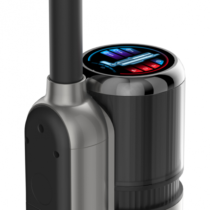 Aspirator vertical Samus Smart Cleaner Pro, aspirare umeda si uscata, pentru uz casnic, filtru Hepa, 0.5 litri,  perie motorizata rotativa, 2 trepte de putere, mod iSense, functie auto-curatare, Gri [8]