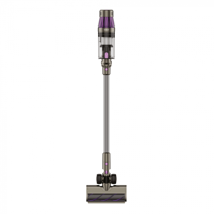 Aspirator vertical Samus Typhoon Ultra Power, ciclonic, pentru uz casnic si auto, filtru Hepa + inox, 0.65 litri, perie motorizata cu LED-uri, 4 trepte de putere, functie iSense, Mov [2]