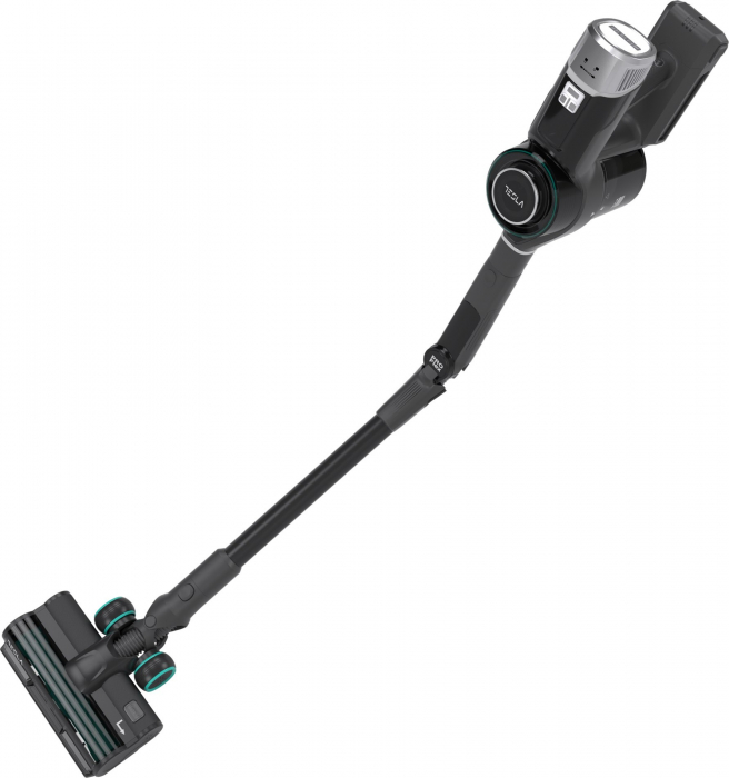 Aspirator vertical Tesla HS500GF, 400W, autonomie 60 min, 25.9V, 5 viteze, filtru HEPA, capacitate 0.6 l, capacitate baterie 2500mAh, indicator baterie, Gri/Negru [7]