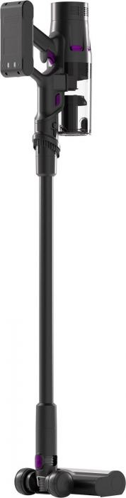 Aspirator vertical Tesla HS505GP, 500W, autonomie 70 min, 29.6V, display digital, filtru HEPA, capacitate 0.6 l, capacitate baterie 3000mAh, Gri/Mov [2]